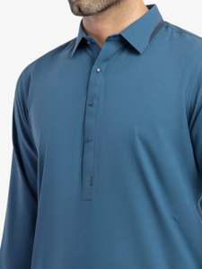 Vêtements traditionnels pakistanais pour hommes, shalwar kameez, tenue décontractée musulmane pour tous les jours et le bureau - Product Image 3