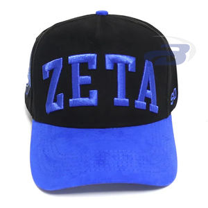 Gorra de béisbol con letras griegas de la hermandad Zeta Phi Beta, bordado 3D, ajustable, informal, deportiva, para exteriores, unisex, gorra de la hermandad ZPB - Product Image 1