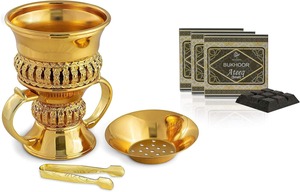 Metal Bakhoor <b>Burner</b> Durable Design Handmade Handcrafted Ramadan Gift New <b>Incense</b> <b>Holder</b> Fabulous Design - Product Image 3