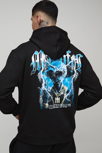 Sweat-shirts pour hommes personnalisés en coton 100% avec double fermeture éclair, brodés, épais, en polaire, de haute qualité, pour l'hiver - Product Image 4