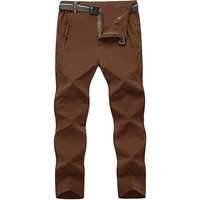 Pantalon de randonnée pour homme TBF-067, imperméable, respirant, lavé, séchage rapide, fin, léger, pour le voyage, la pêche, le travail, avec ceinture