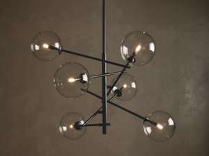 <span class=keywords><strong>Lampadario</strong></span> a Sfera di Vetro, Illuminazione Decorativa per Casa, Salone, Villa, Ristorante, Camera da Letto - Product Image 6