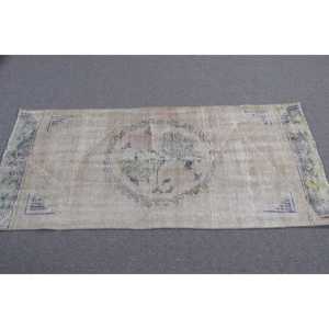 พรมตุรกีวินเทจ ขนาด 2.5x5.3 ฟุต (76x161 ซม.) สีน้ำตาล พรมสไตล์ตะวันตกเฉียงใต้ - Product Image 3