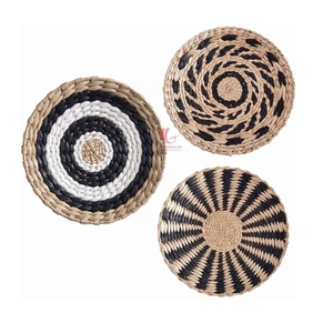 Set Woven <b>Wall</b> Hanging Set Black Natural, Halloween <b>Wall</b> <b>Decor</b> Abstract Geometric Bohemian Home <b>Decor</b> Living Room - Product Image 2