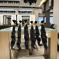 Cheveux en vrac droits, forts, 100% vrais cheveux humains. Perte de cheveux humains sans enchevêtrement provenant de l'inde