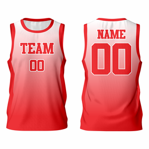 Camiseta de Baloncesto Talla Grande 100% Poliéster Sin Mangas Corte Atlético con Nombre de Equipo Personalizado - Product Image 4