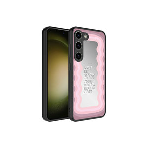 Coque de téléphone en silicone brillant de qualité supérieure pour Samsung Galaxy S23 Plus, motif miroir avec protection de l'appareil photo - Product Image 1