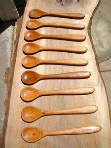Hot-Selling Handmade Custom Shaped Natural Color Wood Spoon for <b>Kitchen</b> From Vietnam Best Price - Product Image 6