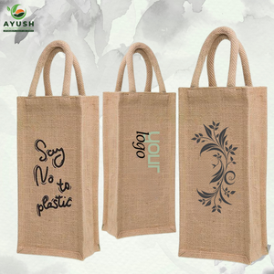 กระเป๋าใส่ขวดวิสกี้หรือกระเป๋าช้อปปิ้งทำจากปอกระเจา พร้อมตัวเลือกปรับแต่งได้สำหรับร้านขายไวน์และห้างสรรพสินค้า - Product Image 3