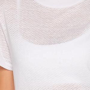 เสื้อเชิ้ตผู้หญิงแขนสั้นคอจีนปักลายเซ็กซี่ ทรงครอปเปิดไหล่ ซับในสองชั้น แต่งระบายเข้ารูป สไตล์ฤดูใบไม้ผลิ - Product Image 4