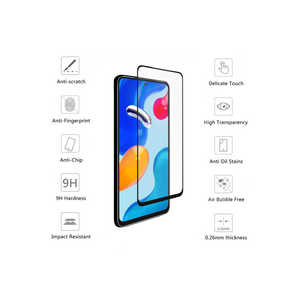 Premium 5D Full Coverage Tempered Glass <b>Screen</b> <b>Protector</b> for Xiaomi Poco X3 Easy Installation Black Frame SE A53 Privacy Glass - Product Image 2