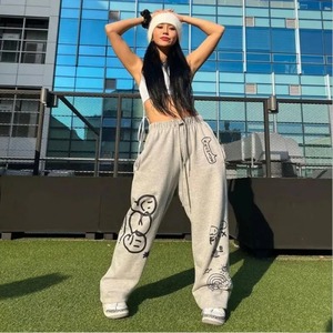 2025 nuevos pantalones Premium para mujer, pantalones de chándal transpirables de algodón orgánico 100%, pantalones informales personalizados para mujer - Product Image 6