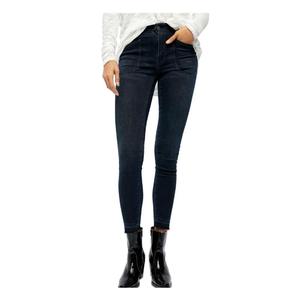 Pantaloni Cargo in Denim Blu Navy da Donna Free People, Jeans con Cerniera e Tasche, Vita Elastica, Stile High Street, Traspiranti e Lavabili, Taglia 29 - Product Image 1