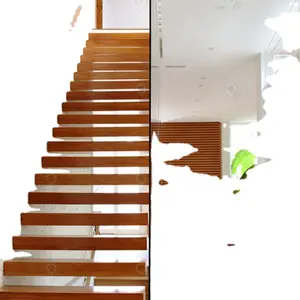 Hochwertige direkte geradlinige Treppe ab Werk kundenspezifische Innendesigns Stahlkonstruktion moderne Treppe für Wohnungen