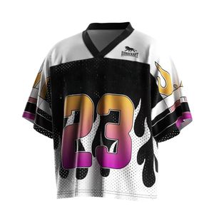 Maillots de football américain en maille personnalisés OEM pour jeunes et adultes Vêtements d'équipe avec nom et numéro Vêtements de football américain - Product Image 5