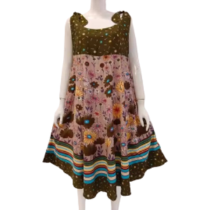 Combinaison d'été grande taille pour femmes robe sans manches en rayonne confortable pour vêtements de nuit tenue quotidienne fermeture à la taille élastique douce en vente - Product Image 1