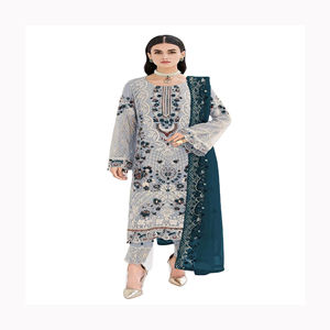 ใหม่งานเย็บปักถักร้อยหนักชุดปาร์ตี้ยาวสวมใส่ชุดปากีสถานAnarkali Lachaชุดชุดโชลีอินเดียต่ําราคา 2024 คอลเลกชันอินเดีย - Product Image 2