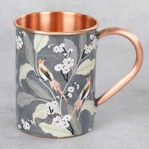 Diseño personalizado hecho a mano cobre mula tazas beber metal fabricante y exportador con calidad de exportación - Product Image 2