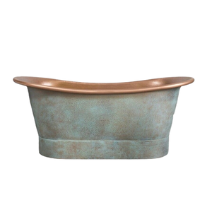 Bañera hecha a mano de cobre plateado Cobre Metal Nuevo diseño Decoración estándar de la mejor calidad - Product Image 5