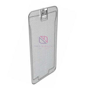 Panier chirurgical perforé en acier inoxydable avec base plate et couvercle latéral |   Plateau pour instruments médicaux certifié CE ISO - Product Image 3