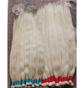 Cabello a granel Rubio suave y sedoso de Venta caliente solo dibujado con extremos más gruesos blanqueamiento procesado químicamente - Product Image 5