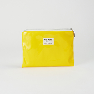 [Et aussi] Pochette de maquillage en émail avec finition brillante et mélange de PU résistant à l'eau pour organisateur de voyage - Product Image 5