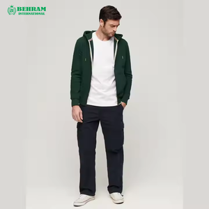 Sweat-shirt unisexe OEM à fermeture éclair, doux et délavé, en polaire/éponge française, polyester/coton, respirant, séchage rapide, pour l'hiver - Product Image 6