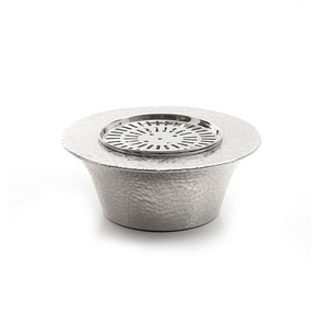 Chauffe-eau dallah de forme ronde au design antique, qualité exclusive, couleur argentée en fer, pour hôtel et restaurant - Product Image 3