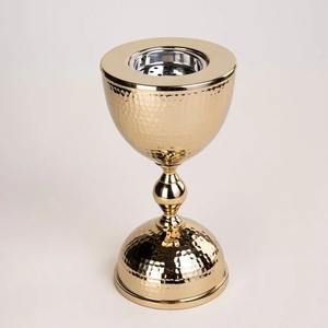 Nouvel arrivage de brûleur Bakhoor du Moyen-Orient en métal martelé durable fabriqué à la main en bois de santal aromatique Mubkhar ressort - Product Image 5