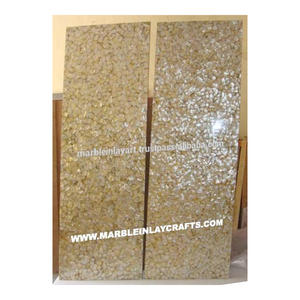 Losa de nácar gris semipreciosa artesanal - Product Image 1