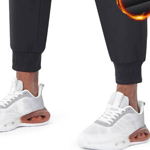 Vente chaude hommes pantalons taille haute Gym pantalons de survêtement personnalisé coton polaire sport hommes pantalons doux plat avant décontracté Streetwear - Product Image 3