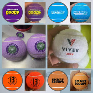 Pelota de tenis de perro chirriante duradera con impresión de logotipo personalizado, regalo de promoción, pelotas de tenis personalizadas para entrenamiento deportivo - Product Image 5