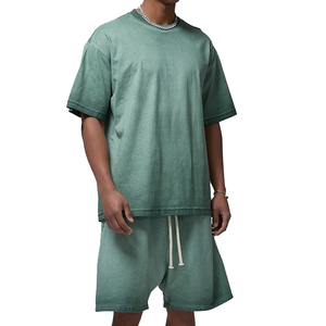 ชุดเสื้อยืดกางเกงขาสั้นสำหรับผู้ชายเสื้อแห้งเร็วระบายอากาศได้ดีไซส์ใหญ่พิเศษออกแบบได้ตามต้องการ - Product Image 3