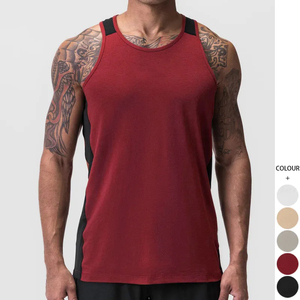 Débardeurs de sport pour hommes 2026, personnalisables, côtelés, extensibles, taille américaine, avec logo personnalisé - Product Image 4