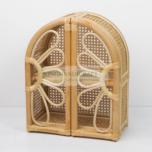 Armoire de rangement de poupée en rotin de marguerite pour enfants, armoire de poupée de jeu ou rangement de jouets, vente en gros à usages multiples - Product Image 3