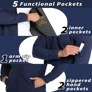 Veste softshell isolée personnalisée pour hommes pour l'hiver, imperméable, coupe-vent, vêtements de travail chauds pour l'extérieur, options de marque personnalisées avec logo - Product Image 2
