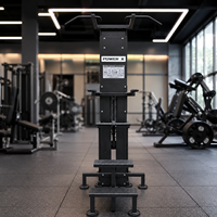 Máquina Comercial de Asistencia para Dominadas de Pie, Equipo de Entrenamiento de Fuerza para Gimnasio