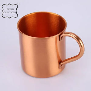 Taza de Cobre Moscow Mule de Alta Calidad, Vaso de Acero Inoxidable de Metal Sólido, la Mejor Taza para Fiestas, Venta al por Mayor - Product Image 6
