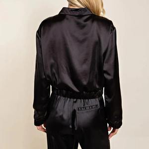 Wholesale 2024 Custom 100% Polyester Satin Winter <b>Jacket</b> High Quality <b>Light</b> Men's XL Satin <b>Jacket</b> for Sale - Product Image 3