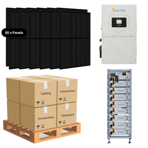 35.2kW Complete Solar Kit - Sol-Ark 30K Inverter - 60-61kWh Lithium Battery - High-Voltage [SUMMIT MAX] - Product Image 1