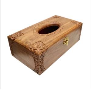 Venta caliente caja de pañuelos de bambú multifuncional contenedor organizador de servilletas de Calidad exclusiva con tapa de madera uso en la cocina hogar caliente - Product Image 1