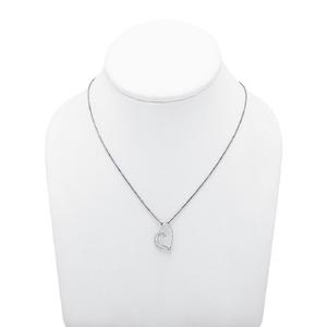 จี้หัวใจกลวงหรูหราพร้อมเพชรโมอิสเงินเครื่องประดับสำหรับผู้หญิงของขวัญสร้อยคอ - Product Image 2