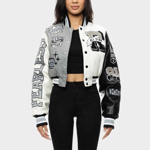 Chaquetas universitarias para mujer de alta calidad por encargo últimos diseños de moda elegantes al por mayor - Product Image 6