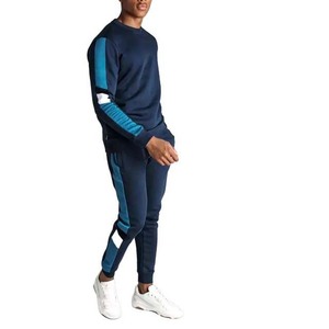 เนื้อผ้าระบายอากาศได้ดีชุดวอร์มกีฬาผ้าฟลีซทรงบ็อกกี้ฟิตชุดวอร์มสำหรับผู้ชาย - Product Image 5