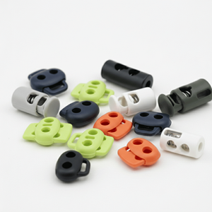 ตัวล็อคเชือกพลาสติก PP แบบทาสี ตัวรัดเชือกแบบปรับได้ ขนาดปรับแต่งได้ สำหรับใช้กับเสื้อผ้า ยี่ห้อ HXZY สำหรับงานเย็บปักถักร้อย - Product Image 5