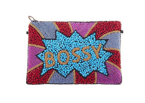 Moneda pequeña de truco o trato con cuentas de semillas de súper diseño de moda, color blanco y negro completo con mini cremallera hecha en la India - Product Image 4