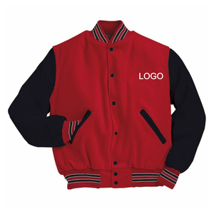 Manteau de baseball unisexe vente en gros coupe-vent 100% coton uniforme de softball mode veste universitaire vierge impression personnalisée - Product Image 4