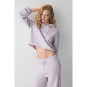 Ensemble deux pièces pour femme ETHIQUET AYATRE en coton biologique doublé polaire, à capuche, taille élastiquée, coupe classique - Product Image 6