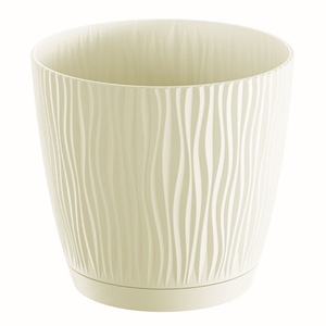 SANDY P 1L. Vaso da fiori, dimensioni (mm) 129x129x120, colore crema - Product Image 1