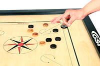 Vente en gros Plateau en bois Jeu de carrom Plateau de carrom en bois 35x35 Inch Strike and Pocket Game avec pièces et percuteur